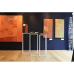 3 metalen sokkels voor sculpturen - Tertio - Afbeelding 4