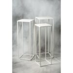 3 metalen sokkels voor sculpturen - Tertio - Afbeelding 2